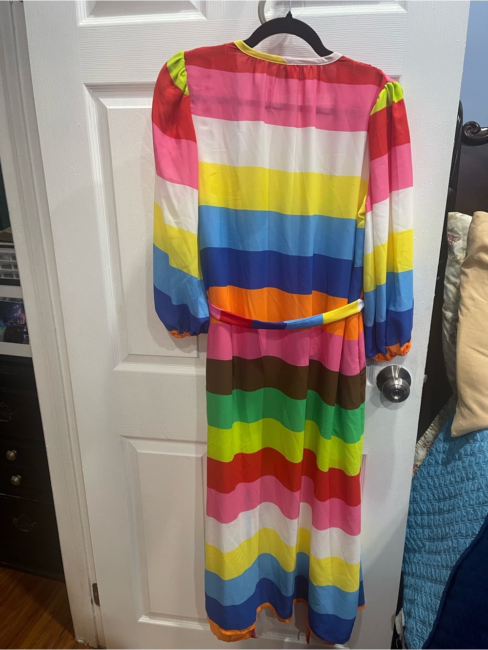 Women’s Multicolor Stripe Swim Cover-Up Dress
